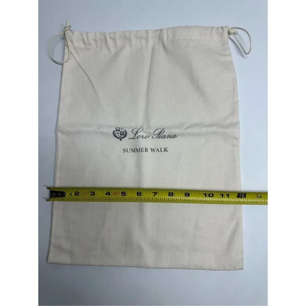 LORO PIANA  Open Walk  Drawstring Dust Bag  Made in Italy 15x12